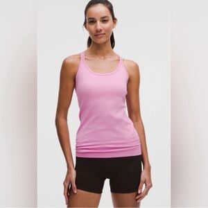 Lululemon Athletica Ebb To Street Tank Top Pink Frosting